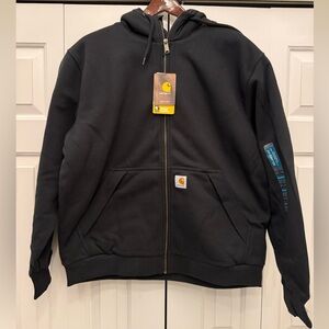 Carhartt Rain Defender Relaxed Fit Midweight Sherpa-Lined Full Zip Sweatshirt